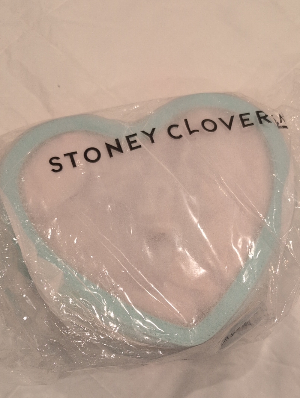 NWT Stoney Clover Blue Heart Open Top Pouch - Picture 4 of 5